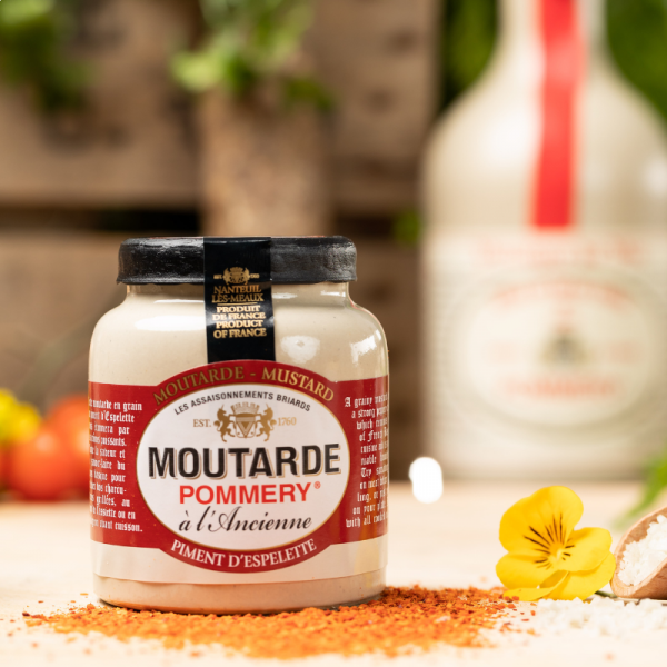 Moutarde à l'ancienne Pommery® au piment d'Espelette 100 g