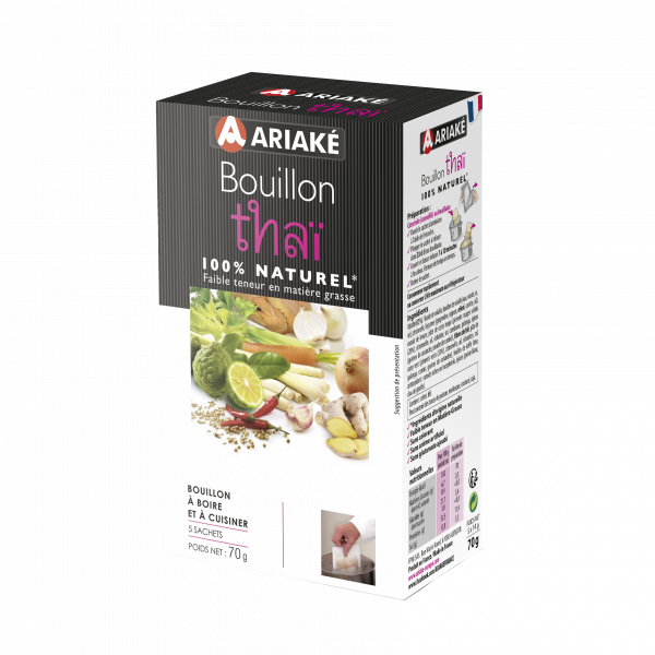 Bouillon thaï, 5 sachets de 14 g (pour 5 x 33 cl de bouillon)