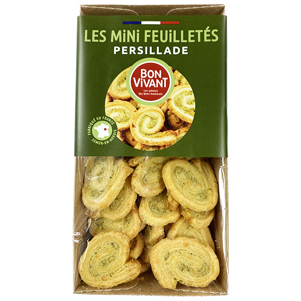 Biscuits feuilletés, fourrés persillade, 60 g