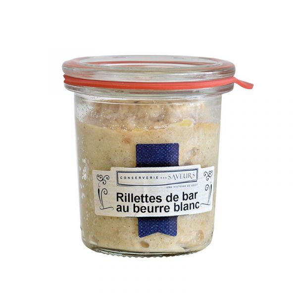 Rillettes de bar au beurre blanc, 100 g