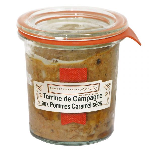 Terrine de campagne aux pommes caramélisées, 100 g