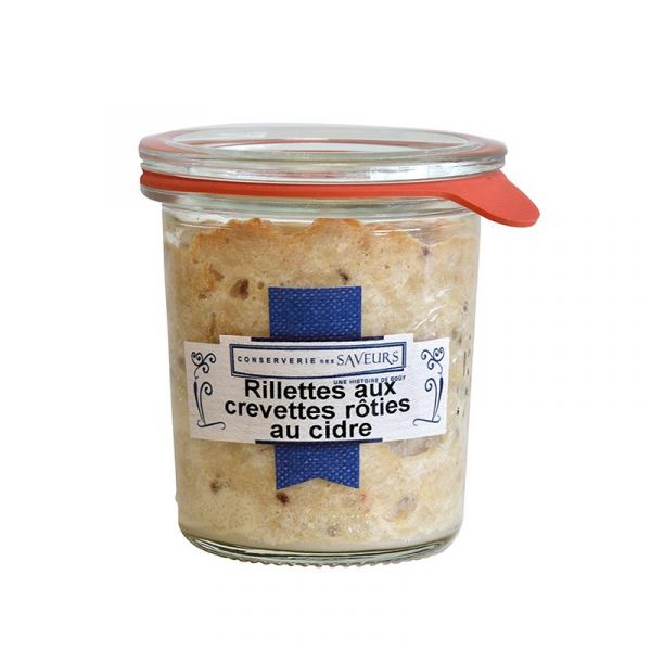 Rillettes de crevettes rôties au cidre, 100 g