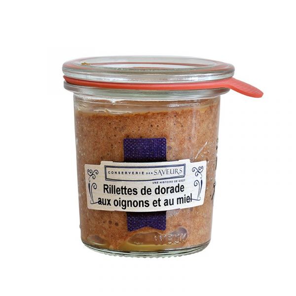 Rillettes de dorade aux oignons et au miel, 100 g