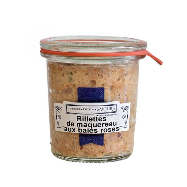 Rillettes de maquereau aux baies roses, 100 g