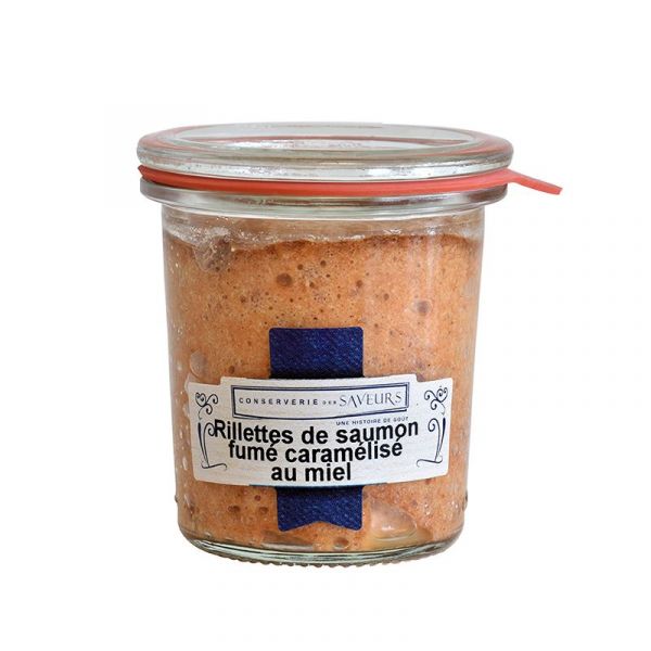 Rillettes de saumon fumé caramélisé au miel, 100 g