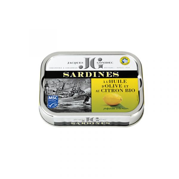 Sardines au citron à l'huile d'olive 115 g