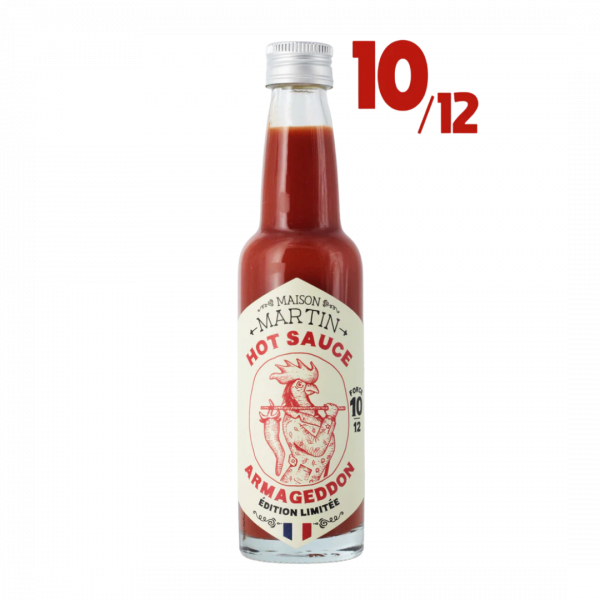 Sauce piment pur cru ARMAGEDDON 10/12, 100 ml