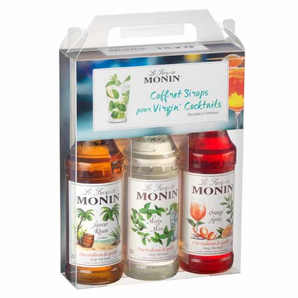 Coffret SANS ALCOOL Mojito, Rhum, Orange Spritz, 3 x 25 cl