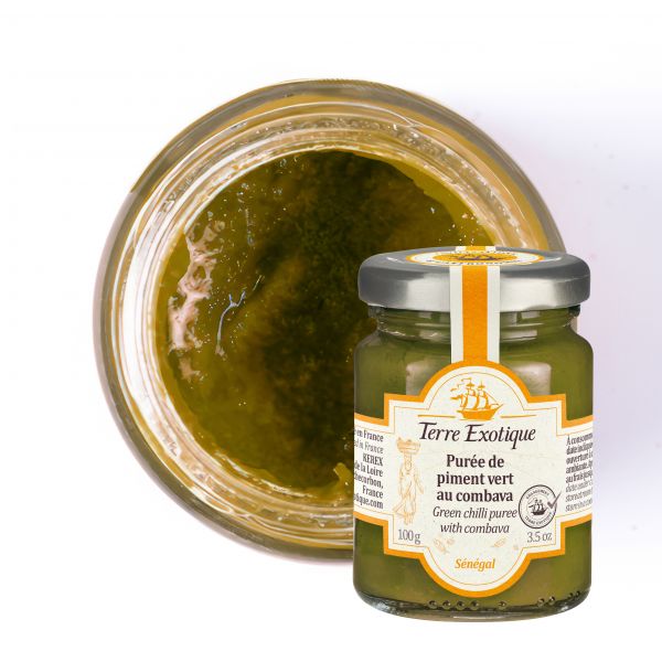 Purée de piment vert au combava, 100 g