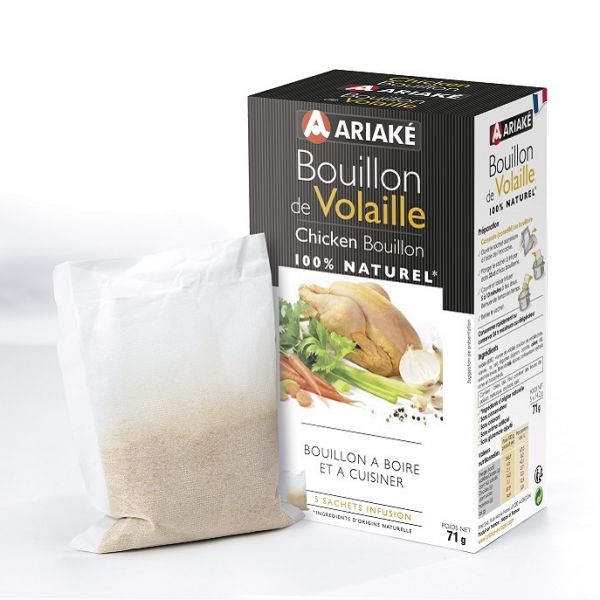 Bouillon de volaille, 5 sachets de 14,2 g (pour 5 x 33cl de bouillon)